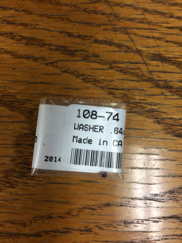 WASHER .64x.875x.100 ZINC ( 108-74 )